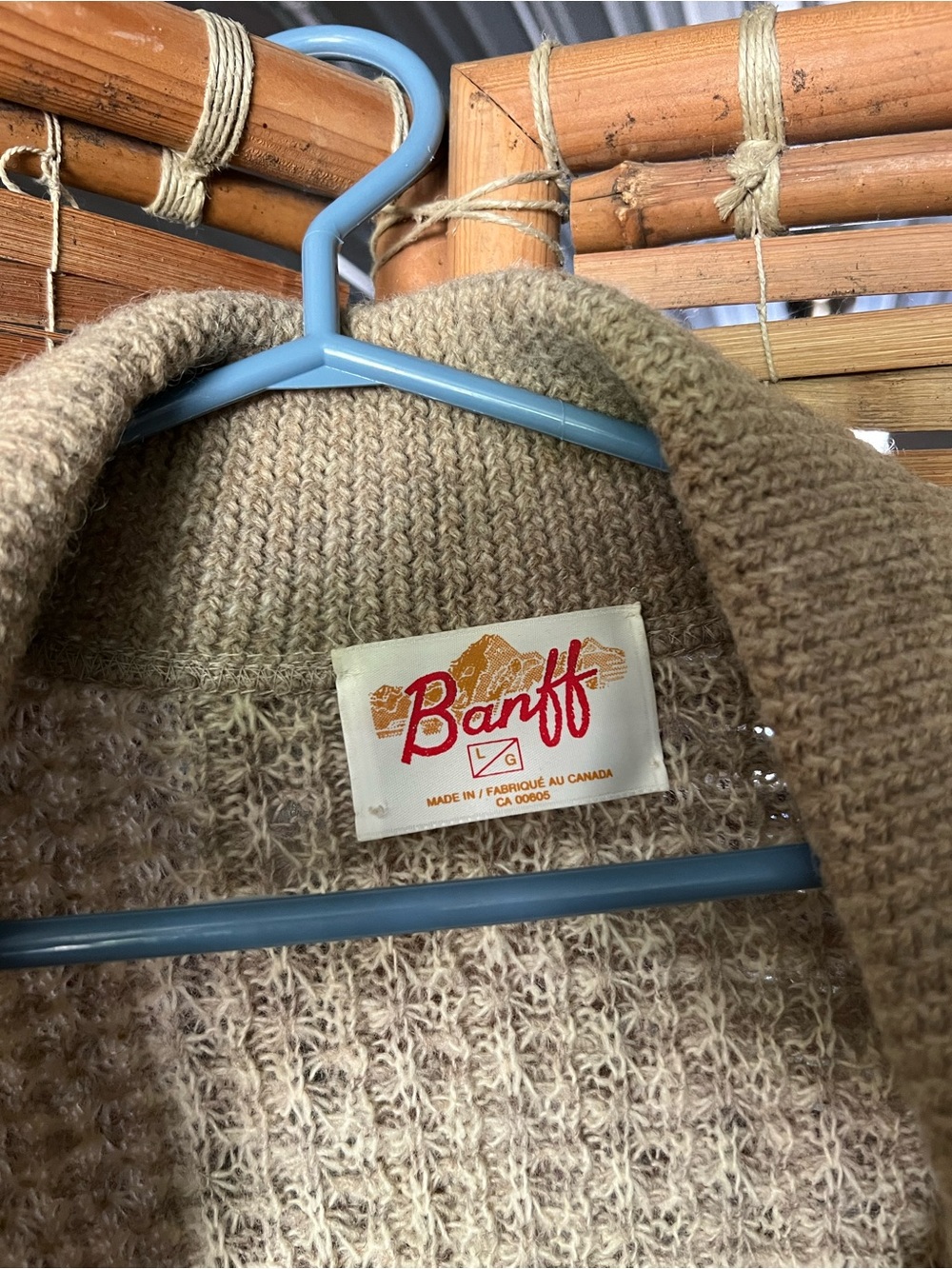 Made In Canada Vintage Wool Cardigan - Picture 2 of 2